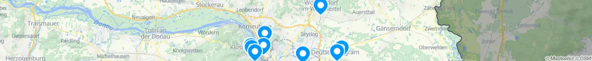 Map view for Pharmacies emergency services nearby Gerasdorf bei Wien (Korneuburg, Niederösterreich)